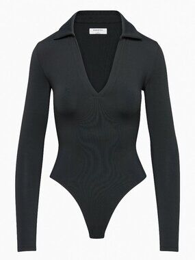 ✿ ARITZIA CONTOUR POLO LONGSLEEVE BODYSUIT ✿